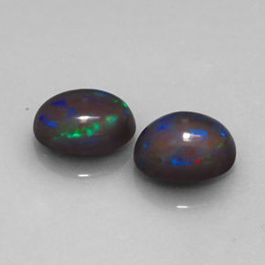 1.22 ct Multicolor Chocolate Opal Stone, Natural Chocolate Opal in Oval Cabochon Shape for Sale