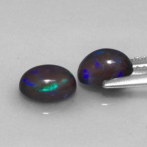 Chocolate Opal Gemstone in 7 x 5 mm (calibrated) Size for Sale, Chocolate Opal Stone in Multicolor Color