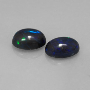 1.10 ct Multicolor Chocolate Opal Stone, Natural Chocolate Opal in Oval Cabochon Shape for Sale