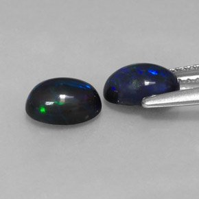 Chocolate Opal Gemstone in 7 x 5 mm (calibrated) Size for Sale, Chocolate Opal Stone in Multicolor Color