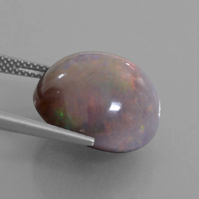 Chocolate Opal Gemstone in 16.2 mm Size for Sale, Chocolate Opal Stone in Multicolor Color