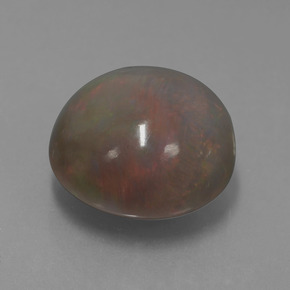 11.31 ct Multicolor Chocolate Opal Stone, Natural Chocolate Opal in Round Cabochon Shape for Sale