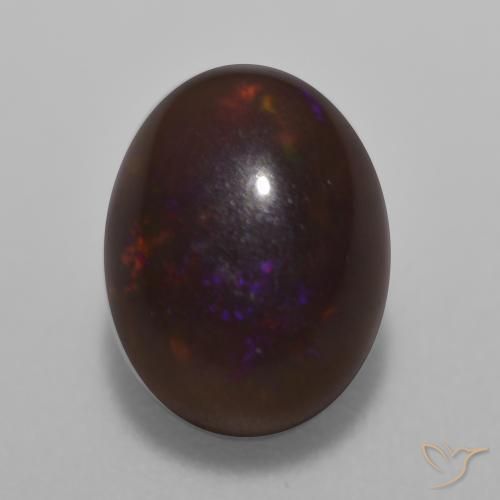 0.98 ct Oval Chocolate Opal, 8 x 6 mm From Ethiopia, Photo A