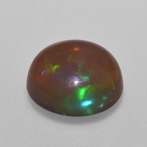 Chocolate Opal Gemstone in 6 mm (calibrated) Size for Sale, Chocolate Opal Stone in Multicolor Color