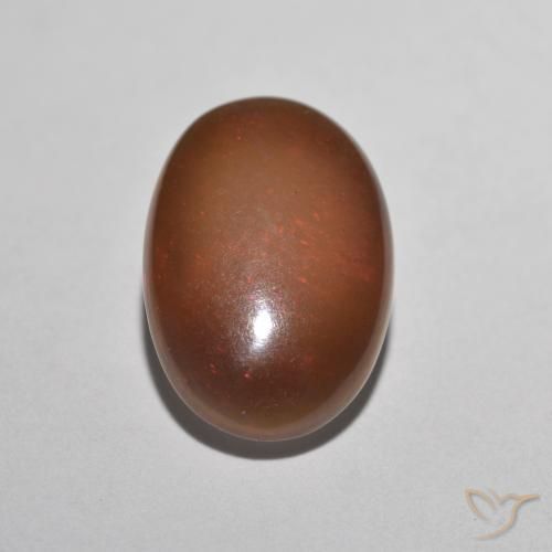 1.90 ct Multicolor Chocolate Opal Stone, Natural Chocolate Opal in Oval Cabochon Shape for Sale