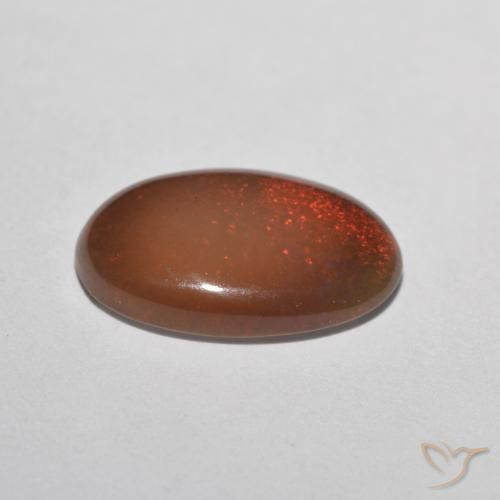 Chocolate Opal Gemstone in 13 x 9 mm (calibrated) Size for Sale, Chocolate Opal Stone in Multicolor Color