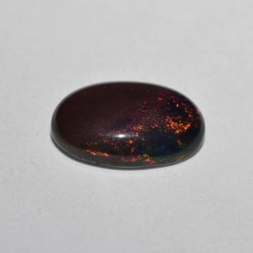 Chocolate Opal Gemstone in 8.9 x 6 mm Size for Sale, Chocolate Opal Stone in Multicolor Color