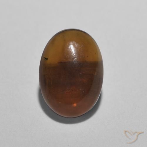 0.52 ct Multicolor Chocolate Opal Stone, Natural Chocolate Opal in Oval Cabochon Shape for Sale