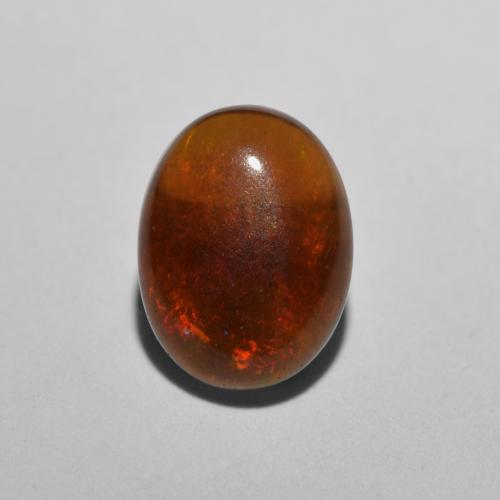 Multicolor Ópalo Chocolate Gema - 0.3ct Cabujón Óvalo (ID: 573432)