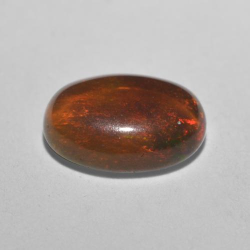 Chocolate Opal Gemstone in 7.8 x 5.8 mm Size for Sale, Chocolate Opal Stone in Multicolor Color
