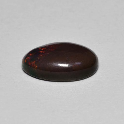 Chocolate Opal Gemstone in 9 x 6 mm (calibrated) Size for Sale, Chocolate Opal Stone in Multicolor Color
