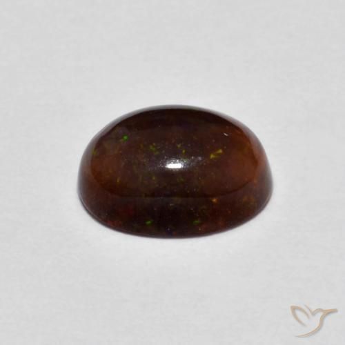 Chocolate Opal Gemstone in 8 x 6 mm (calibrated) Size for Sale, Chocolate Opal Stone in Multicolor Color