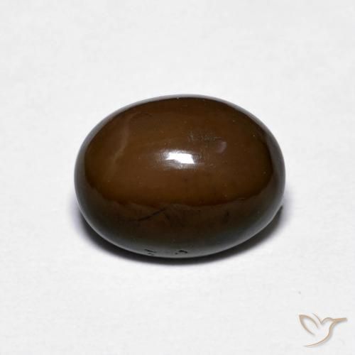 1,16ct Ovale cabochon marrone Opale cioccolato dall'Etiopia, Dimension 9,1 x 7,1mm, Natural non trattati Gemstone, Opaque Clarity, 1 piece Opale cioccolato in Marrone medio Color, Mohs Hardness of 5,5 - 6,5, Photo A
