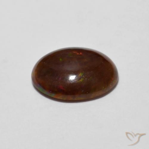 Chocolate Opal Gemstone in 9 x 7 mm (calibrated) Size for Sale, Chocolate Opal Stone in Multicolor Color
