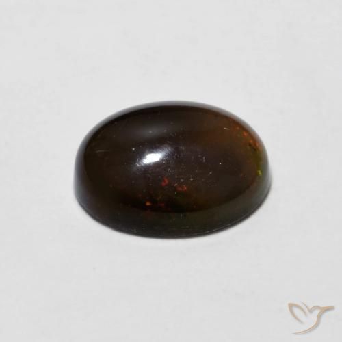 Chocolate Opal Gemstone in 8 x 6 mm (calibrated) Size for Sale, Chocolate Opal Stone in Hickory Brown Color