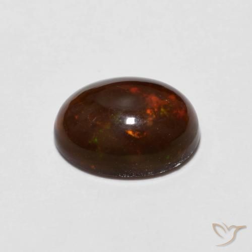 Chocolate Opal Gemstone in 9 x 7 mm (calibrated) Size for Sale, Chocolate Opal Stone in Multicolor Color