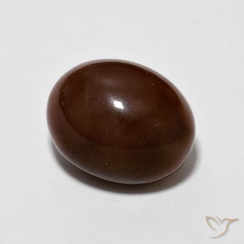 2.13 ct Brown Chocolate Opal Stone, Natural Chocolate Opal in Oval Cabochon Shape for Sale