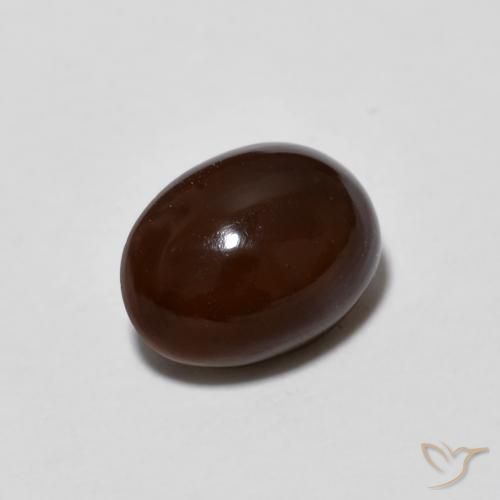 0.89 ct Multicolor Chocolate Opal Stone, Natural Chocolate Opal in Oval Cabochon Shape for Sale