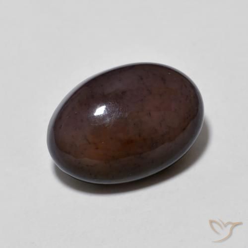 3.24 ct Multicolor Chocolate Opal Stone, Natural Chocolate Opal in Oval Cabochon Shape for Sale