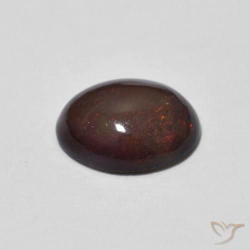 Chocolate Opal Gemstone in 9 x 7 mm (calibrated) Size for Sale, Chocolate Opal Stone in Multicolor Color