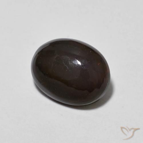 1.20 ct Multicolor Chocolate Opal Stone, Natural Chocolate Opal in Oval Cabochon Shape for Sale
