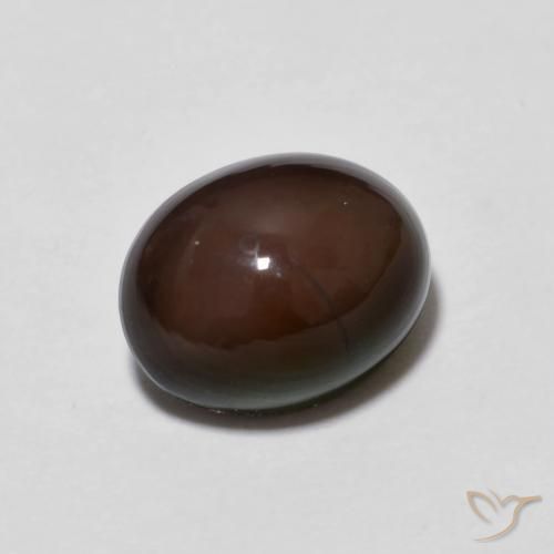 1.49 ct Multicolor Chocolate Opal Stone, Natural Chocolate Opal in Oval Cabochon Shape for Sale