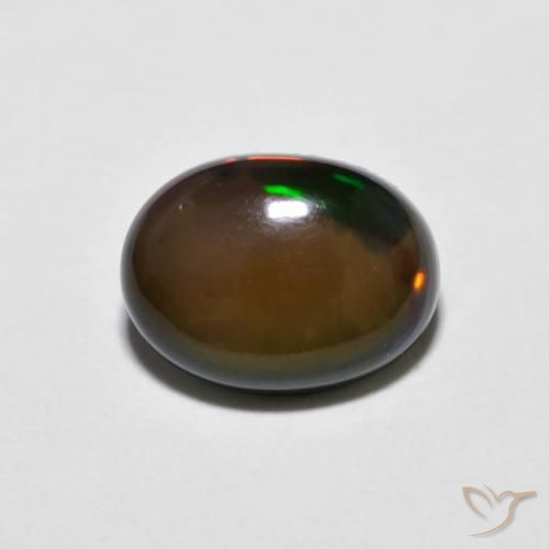 0.84 قيراط شوكولاتة أوبال بيضاوية ، <cite dir="ltr" lang="en">8.2 x 6.2</cite> ملم من إثيوبيا, Photo A
