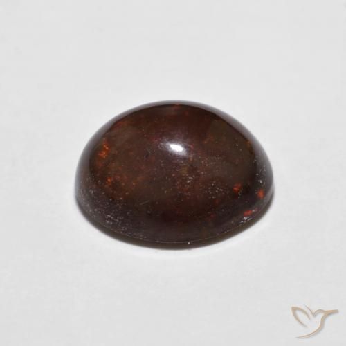 Chocolate Opal Gemstone in 9 x 7 mm (calibrated) Size for Sale, Chocolate Opal Stone in Multicolor Color