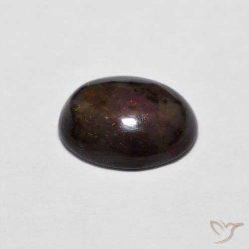 Chocolate Opal Gemstone in 8 x 6 mm (calibrated) Size for Sale, Chocolate Opal Stone in Multicolor Color