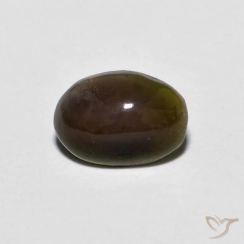 0.38 قيراط شوكولاتة أوبال بيضاوية ، <cite dir="ltr" lang="en">6.9 x 4.9</cite> ملم من إثيوبيا, Photo A