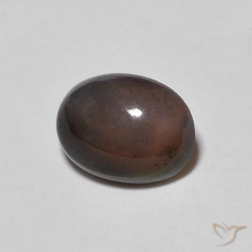 0.69 ct Multicolor Chocolate Opal Stone, Natural Chocolate Opal in Oval Cabochon Shape for Sale