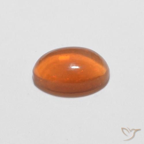 Chocolate Opal Gemstone in 6.6 x 4.8 mm Size for Sale, Chocolate Opal Stone in Caramel Brown Color