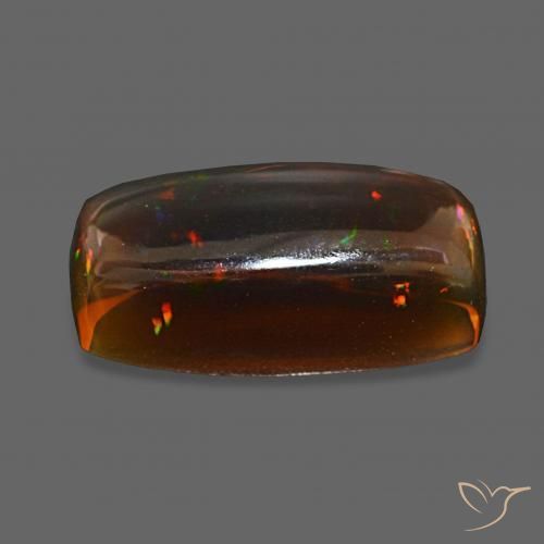 Chocolate Opal Gemstone in 17.8 x 9.2 mm Size for Sale, Chocolate Opal Stone in Multicolor Color