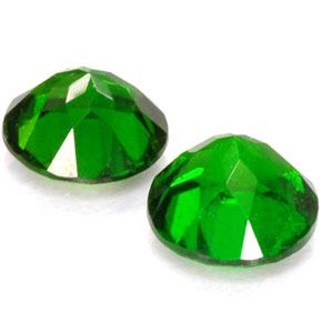 Chrome Diopside Gemstone in 5 mm (calibrated) Size for Sale, Chrome Diopside Stone in Green Color