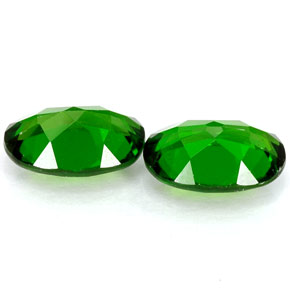 Chrome Diopside Gemstone in 7 x 5 mm (calibrated) Size for Sale, Chrome Diopside Stone in Green Color