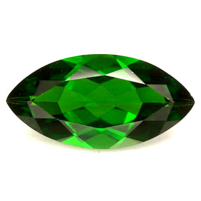 3.94 ct Green Chrome Diopside Gemstone, Chrome Diopside Gem in Marquise Facet Shape for Sale.