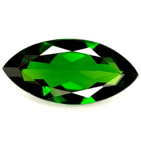 2.95 ct Green Chrome Diopside Gemstone, Chrome Diopside Gem in Marquise Facet Shape for Sale.