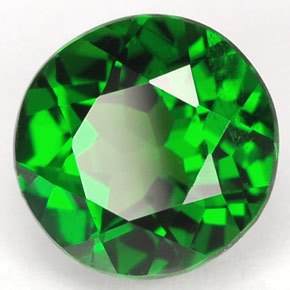 1.79 ct Green Chrome Diopside Stone, Natural Chrome Diopside in Round Facet Shape for Sale