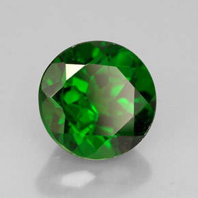 1.51 ct Green Chrome Diopside Stone, Natural Chrome Diopside in Round Facet Shape for Sale