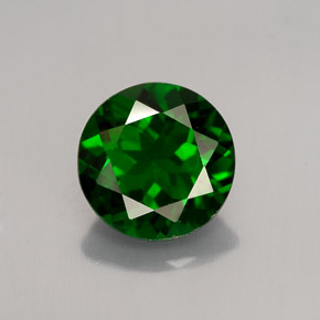 1.99 ct Green Chrome Diopside Gemstone, Chrome Diopside Gem in Round Facet Shape for Sale.