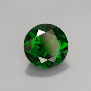 1.99 ct Green Chrome Diopside Stone, Natural Chrome Diopside in Round Facet Shape for Sale