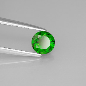 Chrome Diopside Gemstone in 5.2 mm Size for Sale, Chrome Diopside Stone in Green Color
