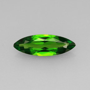 0.92 ct Green Chrome Diopside Gemstone, Chrome Diopside Gem in Marquise Facet Shape for Sale.