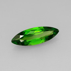0.92 ct Green Chrome Diopside Stone, Natural Chrome Diopside in Marquise Facet Shape for Sale
