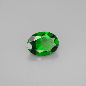 1.14 ct Green Chrome Diopside Stone, Natural Chrome Diopside in Oval Facet Shape for Sale