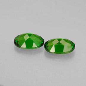 Chrome Diopside Gemstone in 7 x 5 mm (calibrated) Size for Sale, Chrome Diopside Stone in Green Color