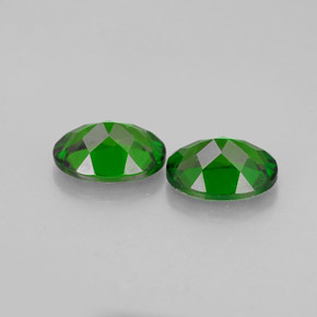 Chrome Diopside Gemstone in 7 x 5 mm (calibrated) Size for Sale, Chrome Diopside Stone in Green Color