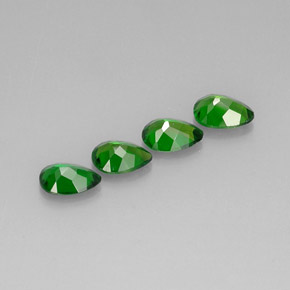 Chrome Diopside Gemstone in 7 x 5 mm (calibrated) Size for Sale, Chrome Diopside Stone in Green Color