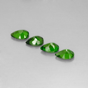 Chrome Diopside Gemstone in 7 x 5 mm (calibrated) Size for Sale, Chrome Diopside Stone in Green Color