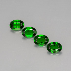 3.11 ct Green Chrome Diopside Stone, Natural Chrome Diopside in Oval Facet Shape for Sale
